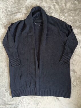 NAADAM 100% Cashmere Oversized Open Cardigan Tunic Women’s XS/S In Black